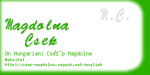magdolna csep business card